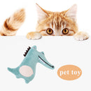 Plush Dog Toys Animal Cats Chew Bite Pet Sound Interactive Toys (Alligator)
