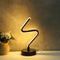 LED Spiral Shape Light Acrylic Table Lamp Bedroom Modern Decor (Warm UK) Newly