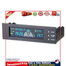 5.25in Bay Front LCD Panel 3 Fan Speed Controller CPU Temperature Sensor Newly