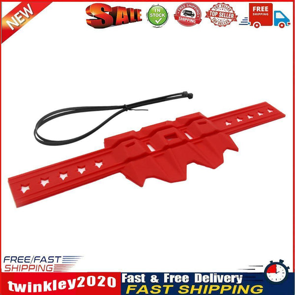 Universal Silicone Motorcycle Silencer Round Oval Exhaust Protector (Red) Newly