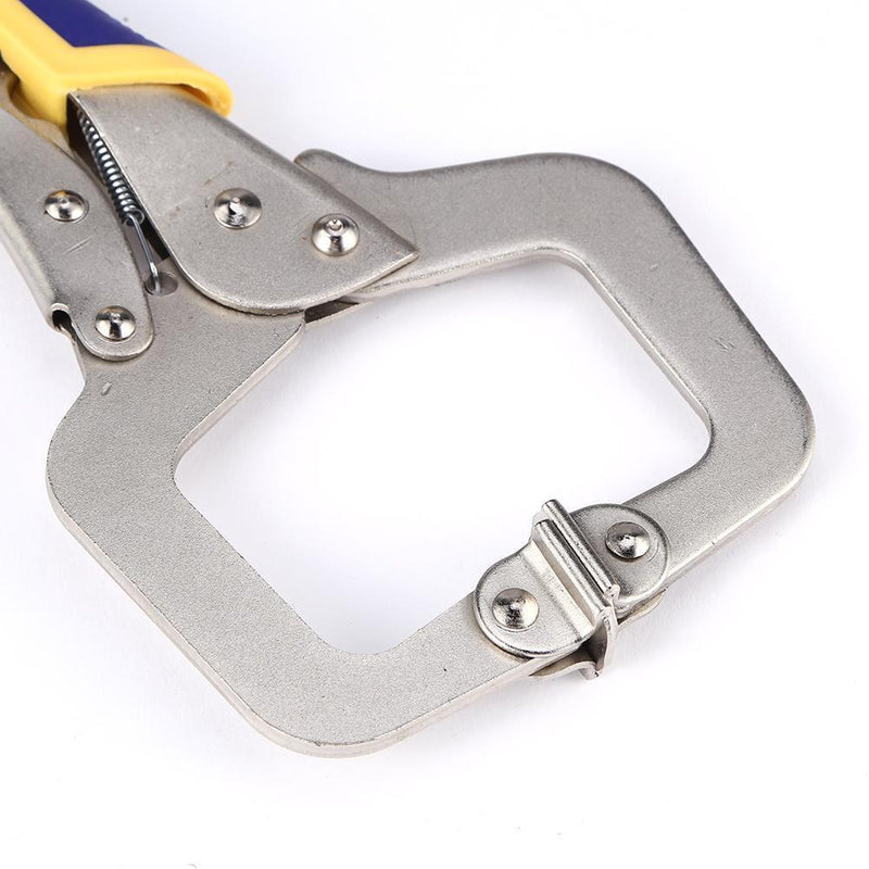 Multi-functional Flat Locking Grip Vise ?Pliers Carbon Steel C Clamp (11in)
