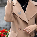 Girls Butterfly Diamond Brooches Luxury Sparkling Corsage Women Accessories