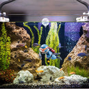 Diver Fish Tank Underwater Ornaments Aquarium Landscape Decoration (Blue) Newly