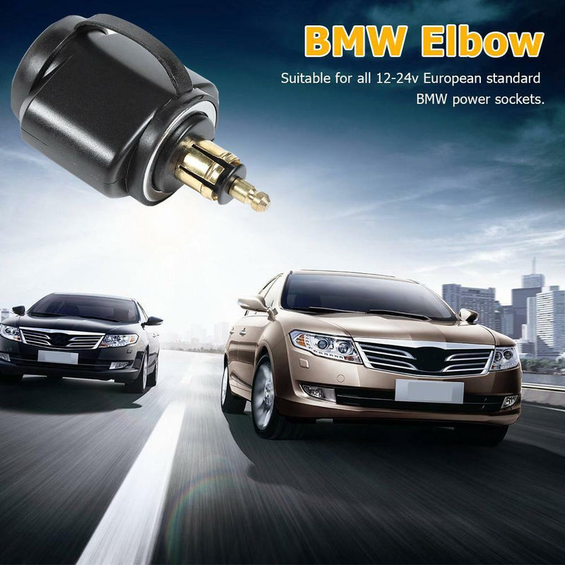Motorcycle 3.1A Dual USB Charger Adapter for BMW Hella/DIN Powerlet Plug DC 12V