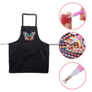 DIY Cartoon Diamond Painting Apron Cooking Baking Bib Home Kitchen Accessor