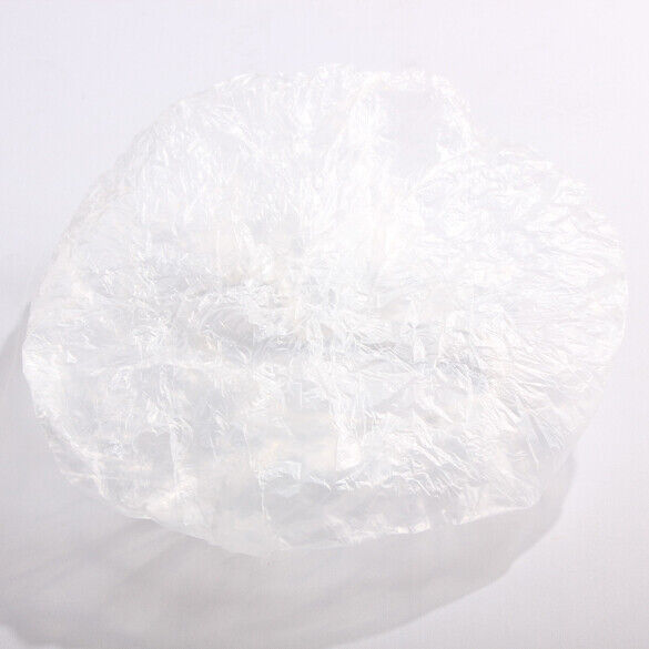 100pcs Disposable Hat Hotel One-Off Elastic Shower Bathing Cap Clear Salon Newly