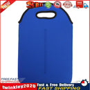 Neoprene Wine Bottle Cooler Double Bottle Protective Sleeve Holder (Blue) Newly