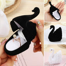 Bracelet Gift Jewelry Box Swan Style Wedding Storage Display Velvet Ring Holder