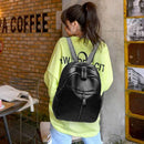 Fashion Women PU Leather Solid Color Knapsack Casual Travel Student Handbags