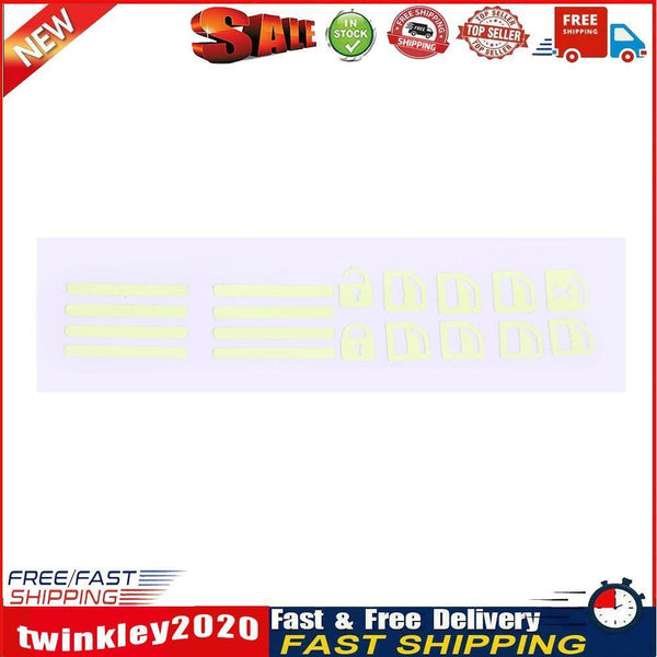 Luminous Car Door Window Lift Button Stickers Decals Car Styling (Green) Newly