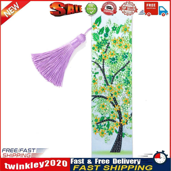Special Shaped 5D DIY Cartoon Art Diamond Painting Bookmark (Tree - AA246) Newly