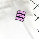 Letters Brooch Creative Ribbon Pins Badges Ornament Backpack Jacket Accessori