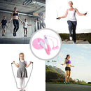 Jump Rope with Calorie Counter Fitness Cordless Corded Skipping Rope (Pink)