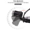 Zoom Headlight Power Display Large Lens USB Charging Strong Light Headlamp