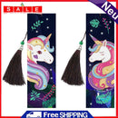 2pcs Diamond Painting Bookmark 5D DIY Special Shaped Drill Art Leather Tassels