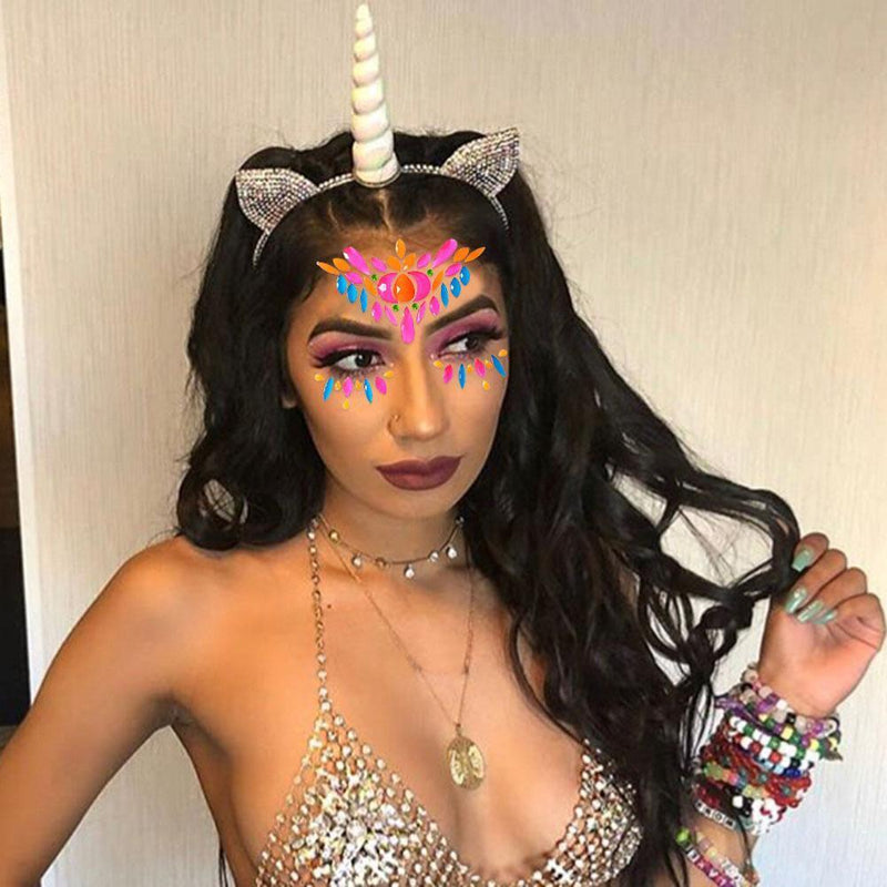 Acrylic Body Face Decoration Crystal Diamond Tattoo Paste Rhinestone Sticke