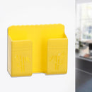 Wall Mounted Storage Box Mobile Phone Plug Remote Control Holder (Yellow) Newly