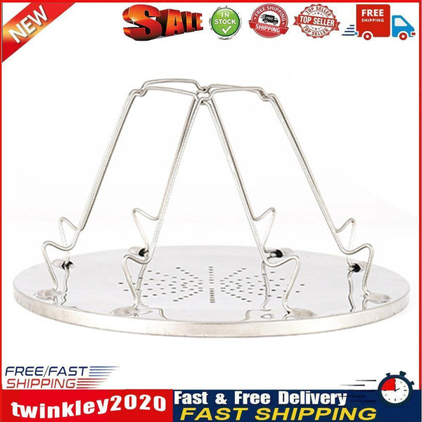 4 Slice Outdoor Camping BBQ Toaster Tray Foldable Bread Toast Rack Grill Newly
