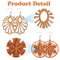 Wooden Wood Earrings Bohemian African Pendant Dangle Earrings Earring Making
