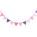 12 Flags 3.2m  Cotton Birthday Party Wedding Pennant Bunting Banner Decor