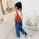 Kids Chest Bag Cute Fanny Cartoon Cross-body Money Pouch (Red Dinosaur)