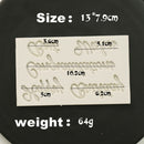 Cupcake Biscuit Mould Pastry Making Letters Silicone Mold Cake Decorating Tool