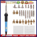 28 in 1 Wood Burning Kit with Soldering Iron + Tips + 2 Stencils + Pen Hold
