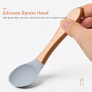 #A 6pcs Silicone Baby Feeding Set Anti Slip Tableware for Kids Food Plates Set