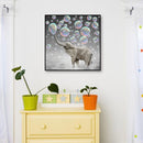 5D DIY Round Diamond Painting Elephant Beaded Drill Point Handicraft Home Decor