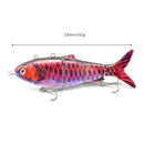 Robotic Fishing Lure Electric Wobbler 4-Segment Auto Swimbait USB (BL-2023)