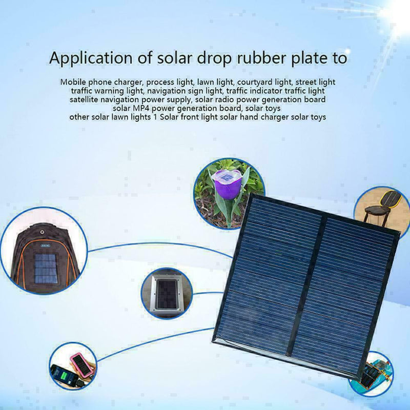 6V 140MA Mini Solar Panel System For Battery Cell 80*80mm Charger N6I8