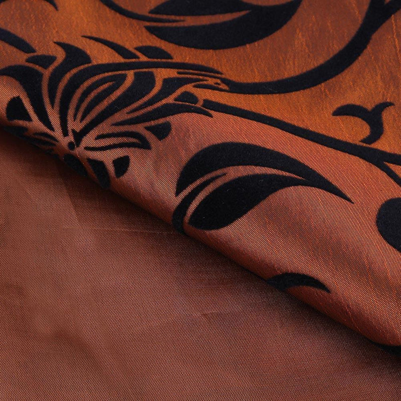 Chameleon Flocking Tablecloth Home Runners Dinner Table Flag Cover(Coffee)