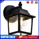 Retro E27 Wall Lamp Waterproof Glass Lantern Light Sconce Outdoor Garden De