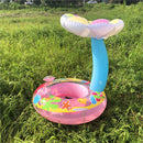 Baby Swimming Ring Cartoon Inflatable Infant Toddler Float Circle (Pink) Newly