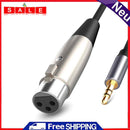 3.5mm Jack XLR Audio Cable Extension Male to Female to Cable Headphone Splitter