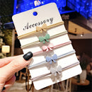 Gift Women Girl Random Color High Elastic Hair Ring Hair Tie Rope Bow