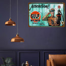 Advertising Characters Retro Plaque Metal Tin Painting Wall Art Poster (A)