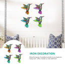 4 Pack Metal Hummingbird Wall Decor Hanging Wall Art Sculpture Decorations