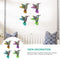 4 Pack Metal Hummingbird Wall Decor Hanging Wall Art Sculpture Decorations