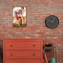 Home Weatherproof Retro Chic Sexy Beauty Sign Iron Painting Drawing (A)