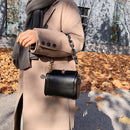 Retro Leather Shoulder Totes Women Solid Chain Flap Messenger Bag (Style 2)