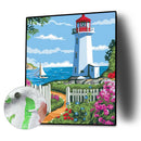 Lighthouse Oil Paint by Numbers Hand Painted Frameless Picture Home Ornament Kit
