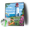 Lighthouse Oil Paint by Numbers Hand Painted Frameless Picture Home Ornament Kit