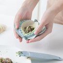 2pcs DIY Dumpling Mould Spoon Wall Mounted Food Maker Kitchen Tool (Blue)