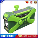 #A Solar Powered Portable Radio SOS Alarm Hand Crank Radio Reading Lamp for Camp