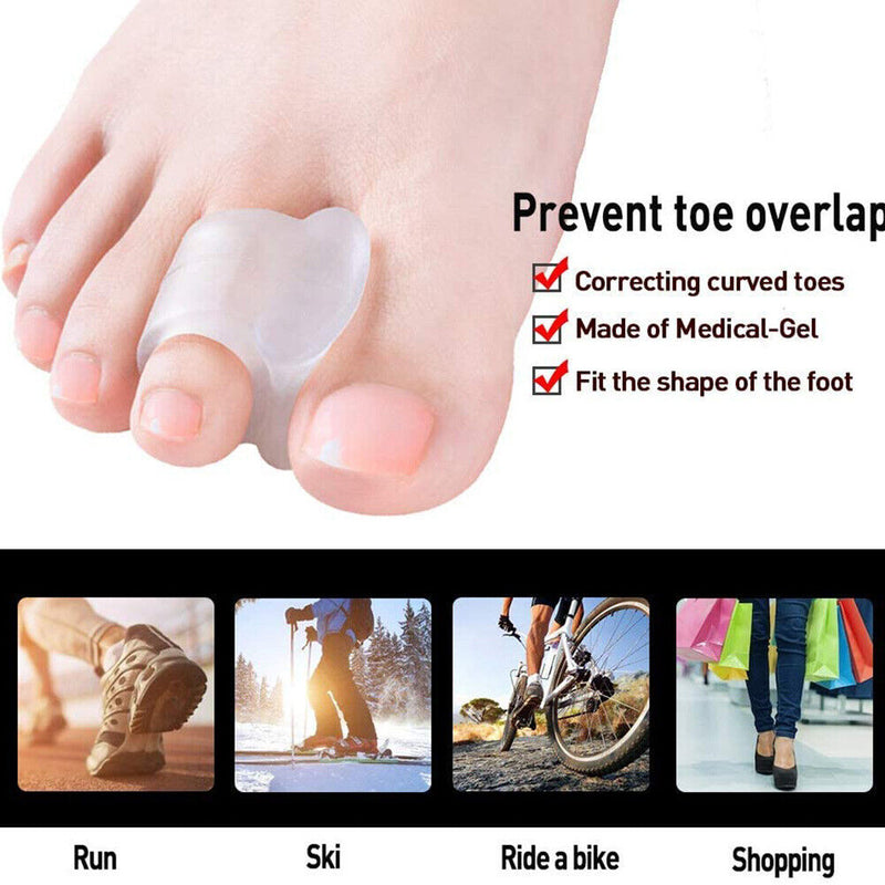 2pcs SEBS Toe Separator Split Ring Pad Overlap Thumb Hallux Valgus Correcti