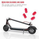 4pcs Silicone Charge Port Cover Line Card for M365 Electric Scooter Parts
