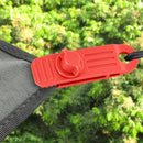 Tent Windproof Plastic Fixing Clip Clamp Canopy Awning Tarp Buckle (Red)