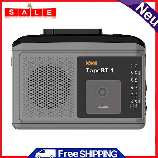 Portable Cassette Player AM FM Radio Audio Music Player Tape Recorder w/ Speaker