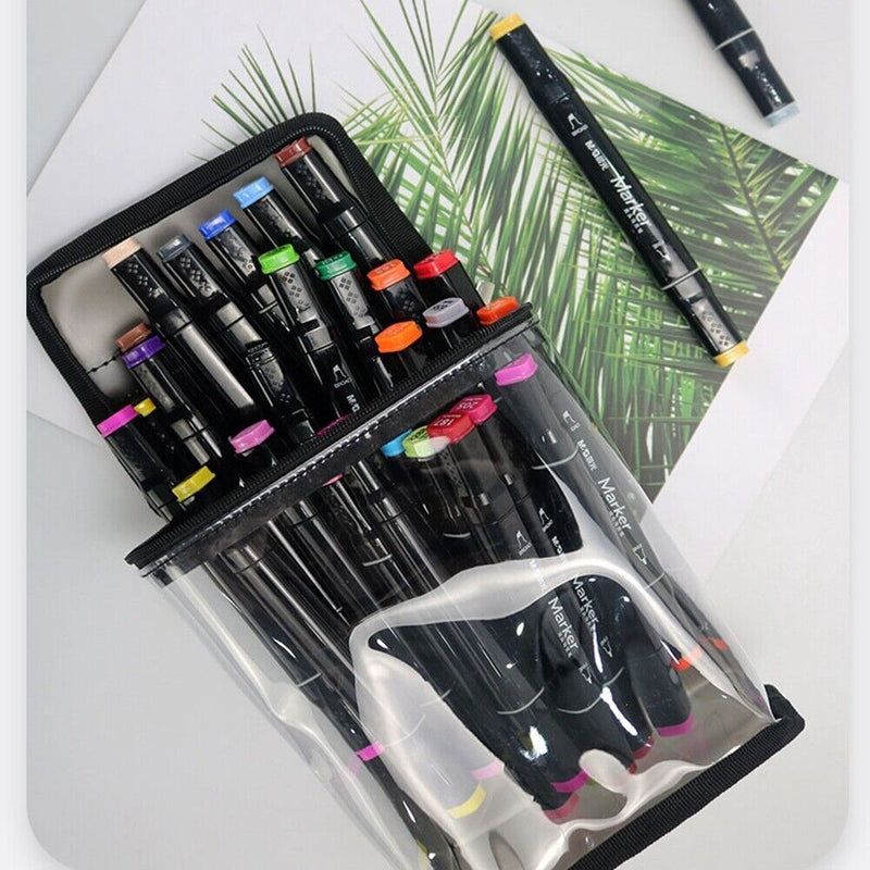 Watercolor Pen Holder Travel Makeup Bags Large Capacity Waterproof Cosmetic Bag